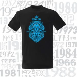 Marškinėliai BORN A KING CREATED TO DOMINATE
