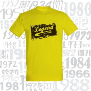Gimtadienio marškinėliai Legend since