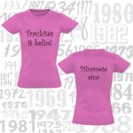 Marškinėliai pilnametystei TRAUKITĖS IŠ KELIO PILNAMETĖ EINA