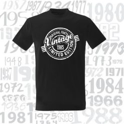 Gimtadienio marškinėliai Vintage - Limited Edition