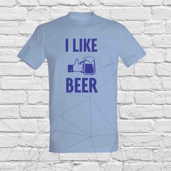 Marškinėliai I like beer