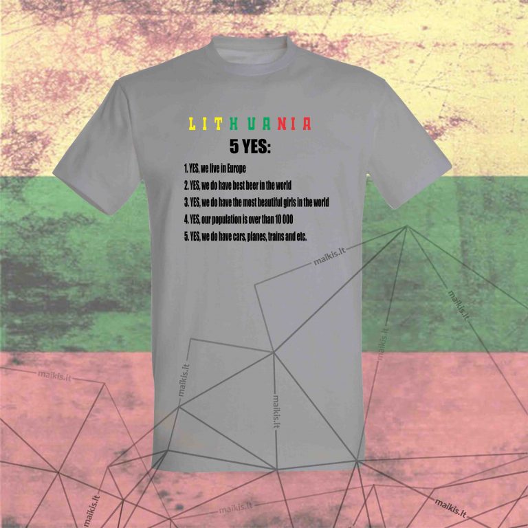 Marškinėliai Lithuania 5