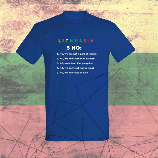Marškinėliai Lithuania No 5
