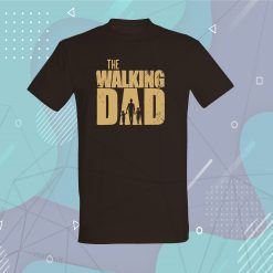 Marškinėliai su užrašu tėčiui The Walking DAD